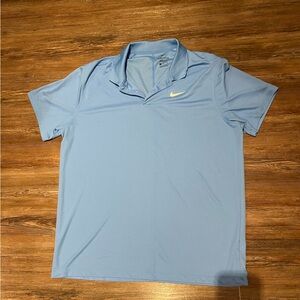 NIKE DRI FIT Light blue XL polo golf t-shirt